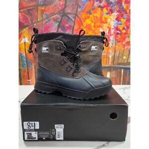 Sorel Scout 87 XT Waterproof Size 12 Men's Black Winter Boots Snow